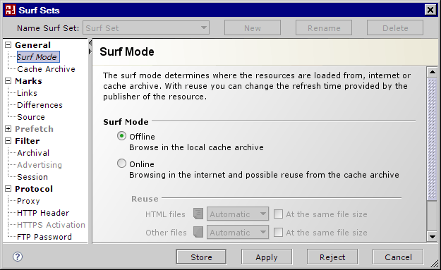 Surf Set / Surf Mode